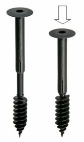 Elementas tvirtinimo regul. POWER A 250, 180-230 mm (APVALUS KORPUSAS) 